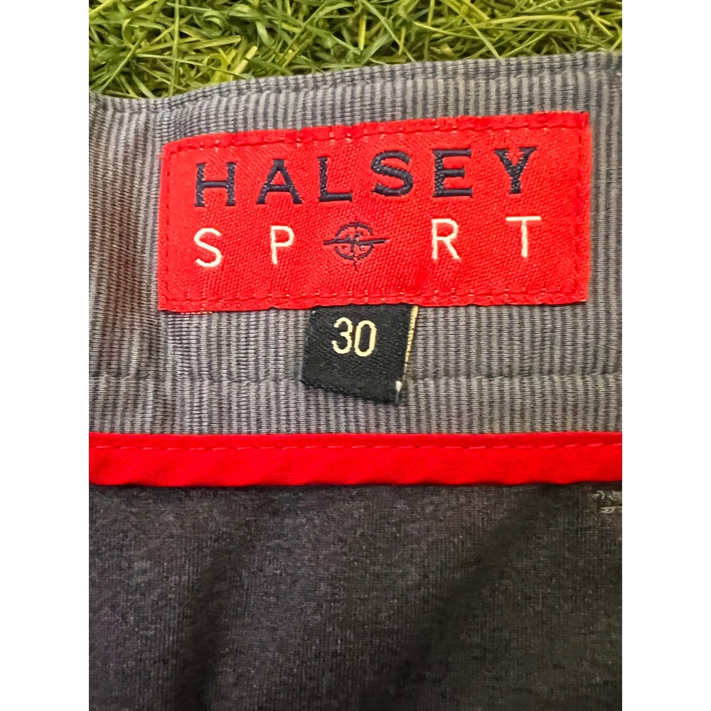 Halsey Sport Mens Grey Micro Stripe Performance Golf Shorts Size 30 BM1056 TJ - Picture 2 of 10